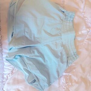 Lululemon Athletica Light Blue Hottie Hot shorts - 4” inseam
